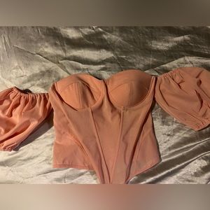 Pink corset top